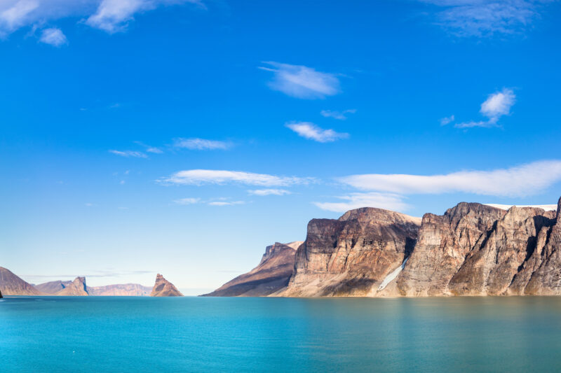 Buchan Gulf on Baffin Island in the Canadian Arctic