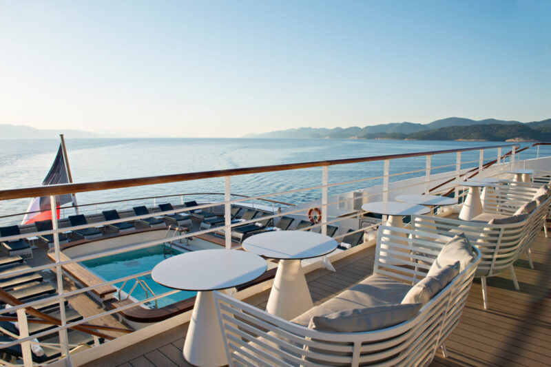 Le Lyrial Exterior seating Ponant