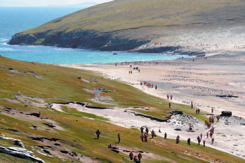 Hiking in the falkland Islands
