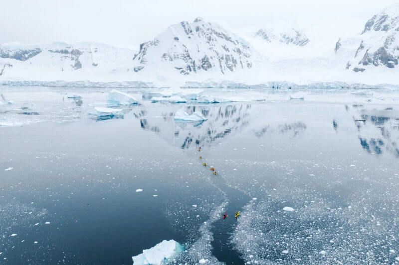 Kayaking in Antarctica