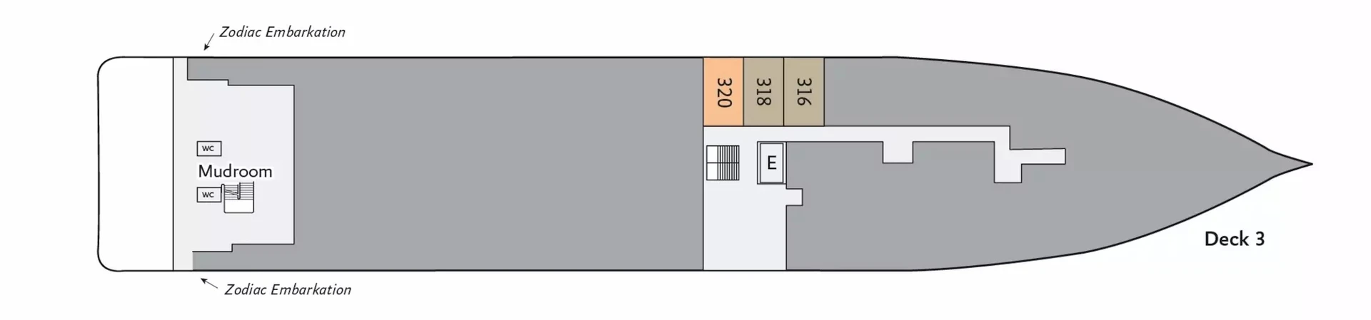Ocean Explorer Deck Plan Deck 3