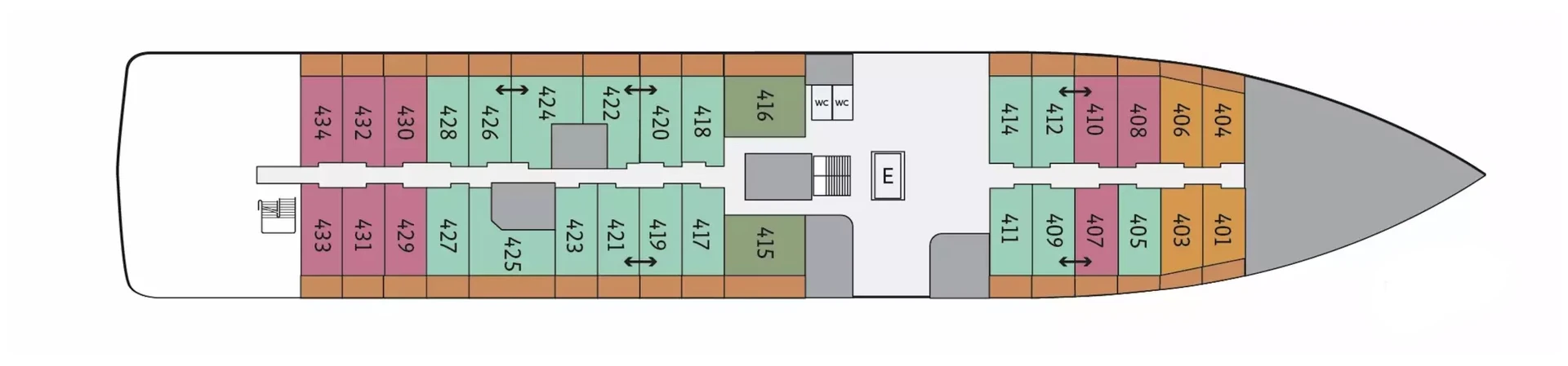 Ocean Explorer Deck Plan Deck 4