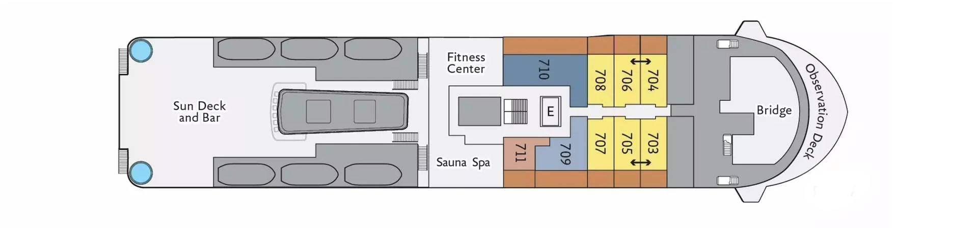 Ocean Explorer Deck Plan Deck 7