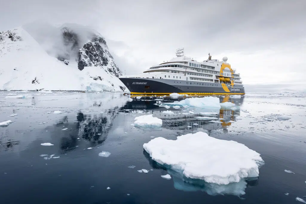 Ultramarine new cruise ship in Svalbard