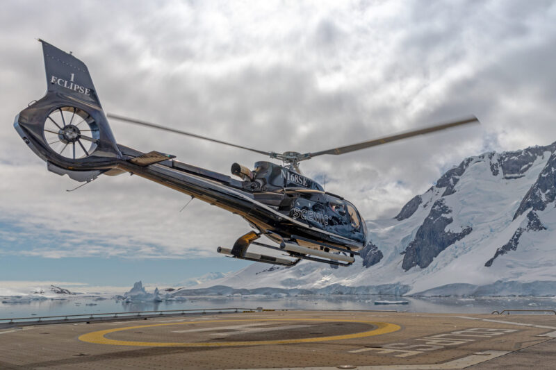Scenic Eclipse Antarctica helicopter