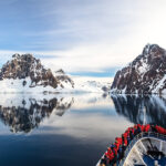 Silver Cloud entering the Lemaire Channel, Antarctica