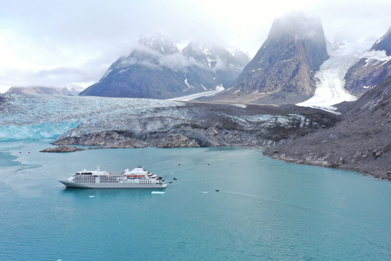 Silver Wind Luxury Arctic Cruise Ship In Greenland