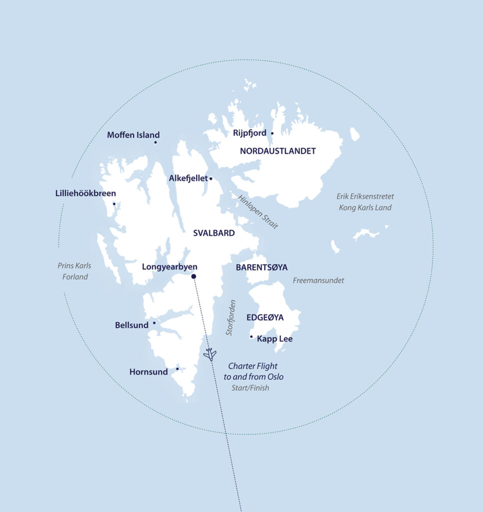 Svalbard Oddysey map