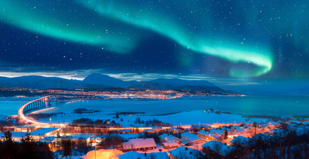 Tromso in Arctic Norway during the winter places to visit in the Arctic