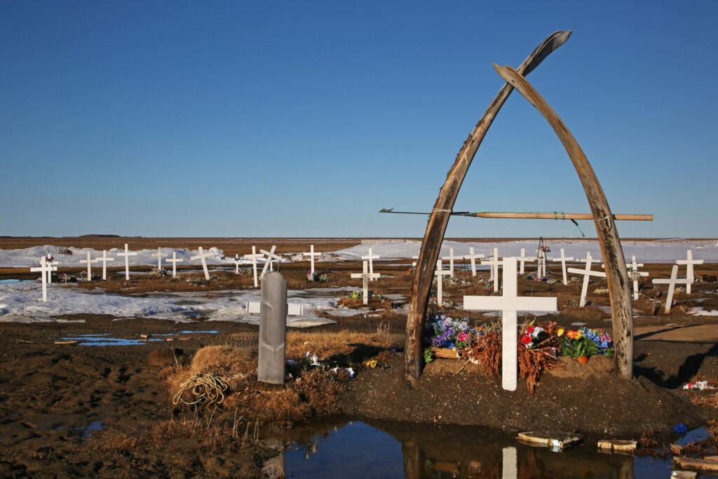 A graveyard in Alaska Utqiagvik