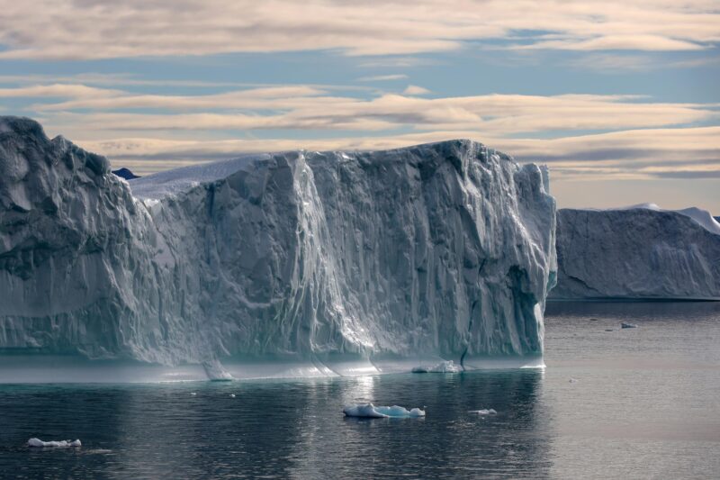 huge icebergs in Greenland