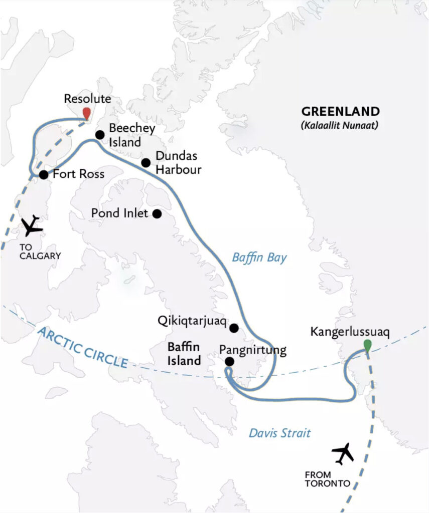 northwest passage cruise map