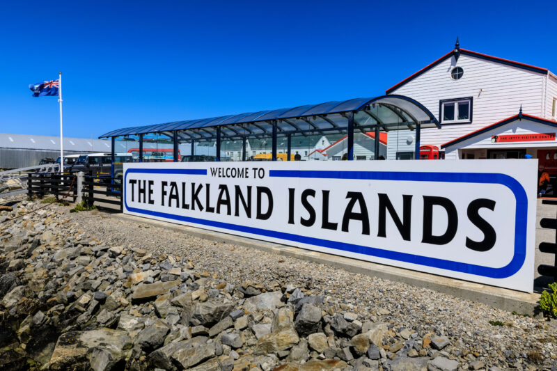 welcome to the Falkland islands Sign